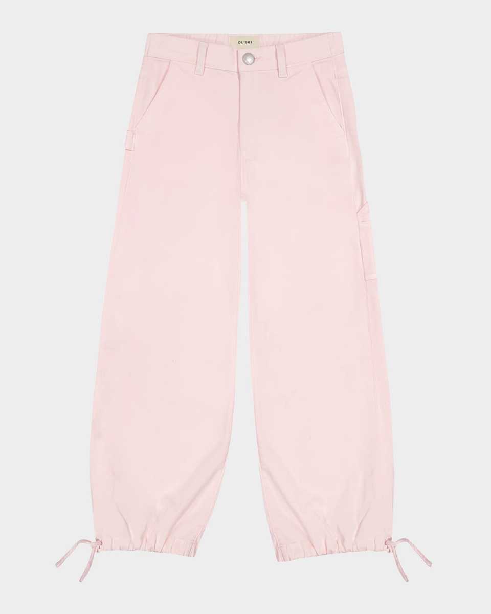 Girl's Lily Wide-Leg Jogger Pants, Size 7-16